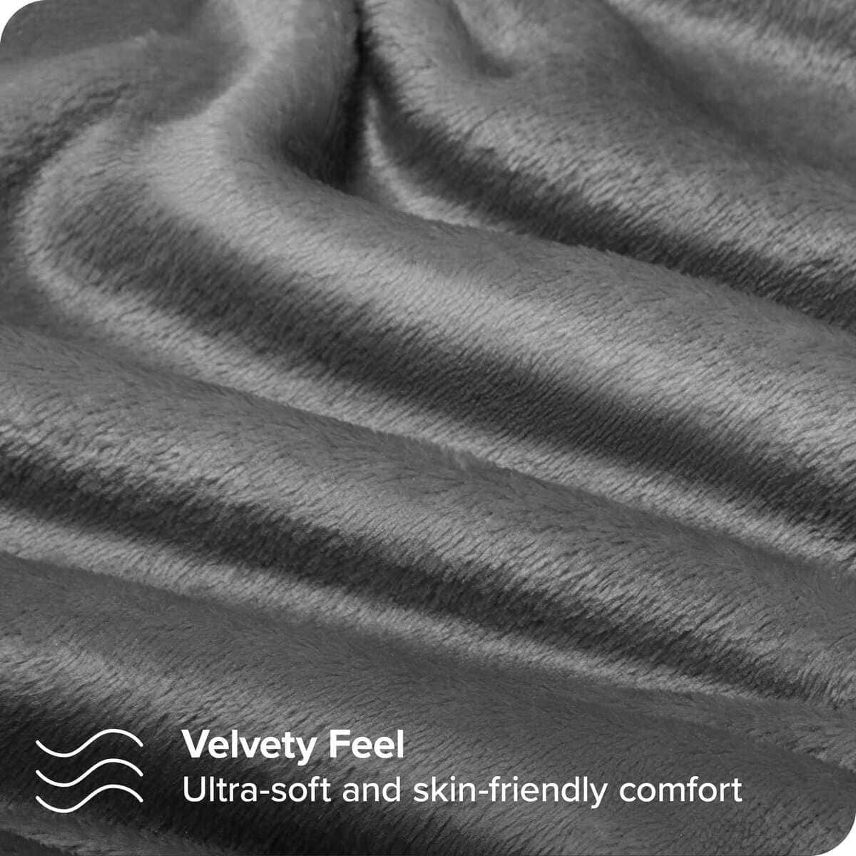 Juego de sábanas de microplush Bare Home, -Gris - Imagen 3