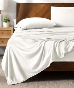 Juego de sábanas de franela Bare Home, Microplush Deluxe,