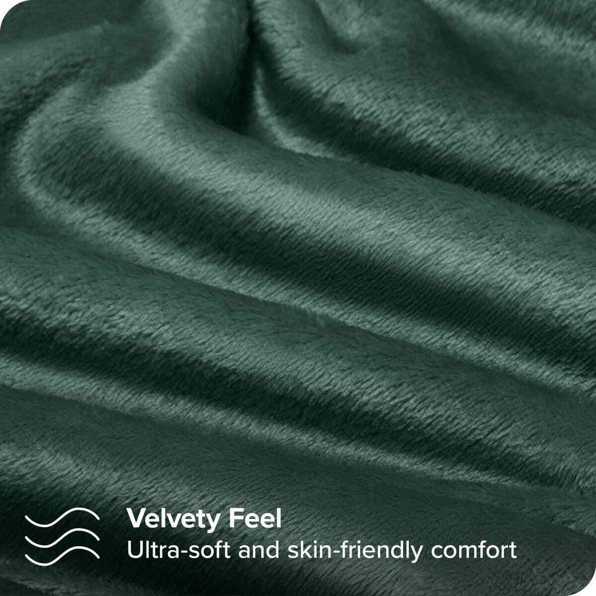 Juego de sábanas de microplush Bare Home, -Verde Bosque - Imagen 3