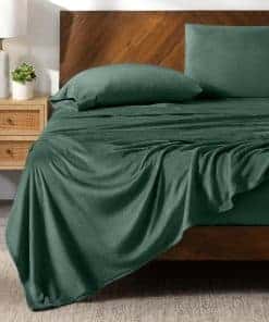 Juego de sábanas de forro polar Microplush Bare Home, Juego