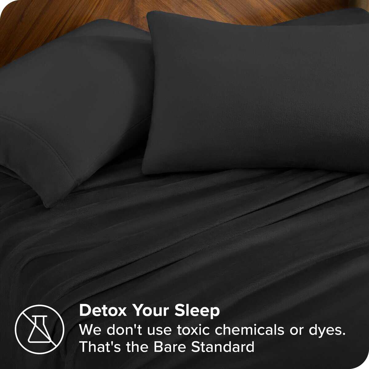 Juego de Sábanas de Microplush Fleece Bare Home, Lujo en - Imagen 4
