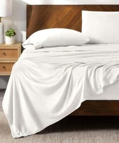 Juego de Sábanas de Microplush Fleece Bare -Crema