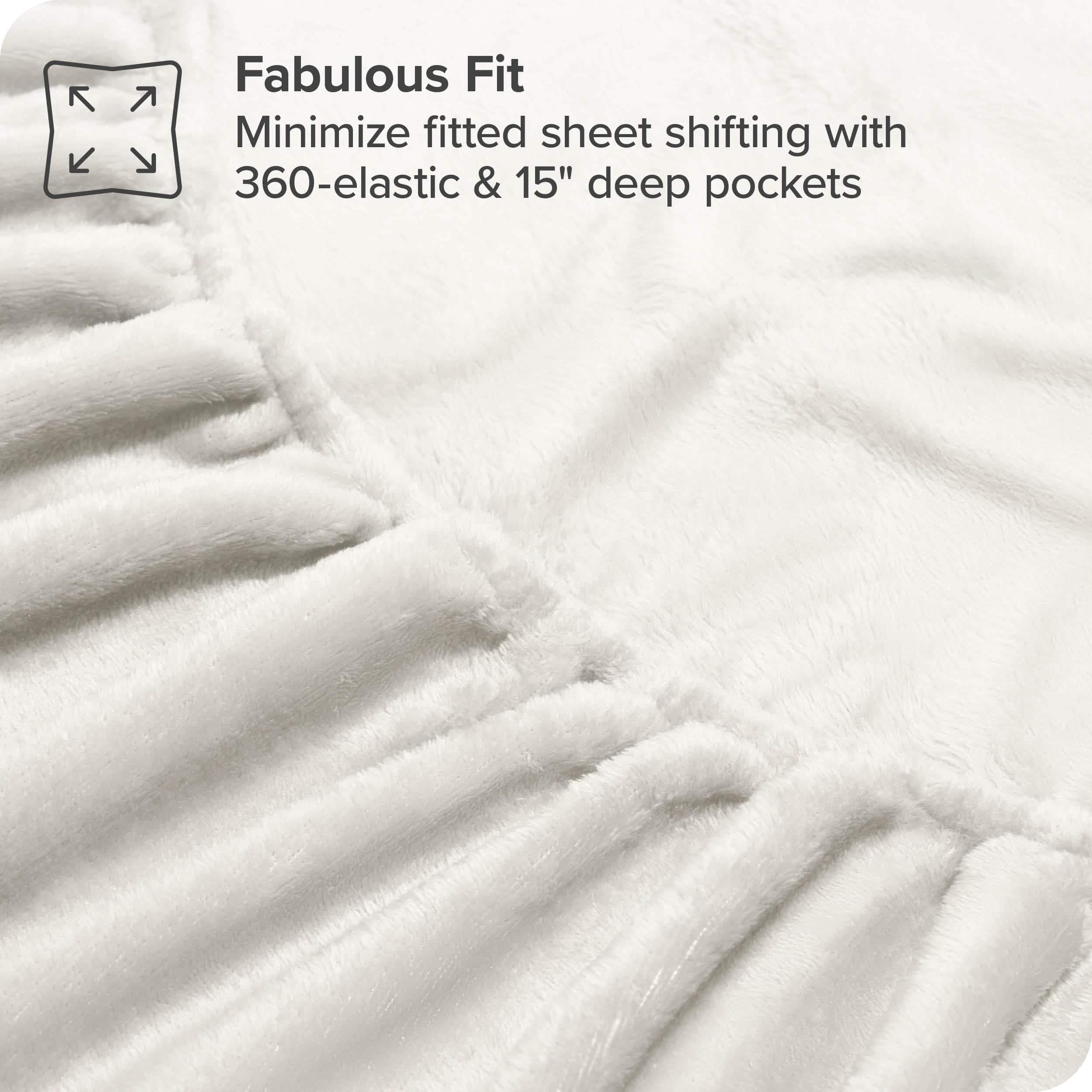Juego de Sábanas de Microplush Fleece Bare -Crema - Imagen 7