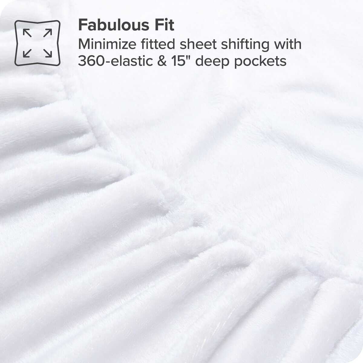 Juego de sábanas Microplush Fleece de Bare Home, Deluxe - Imagen 7