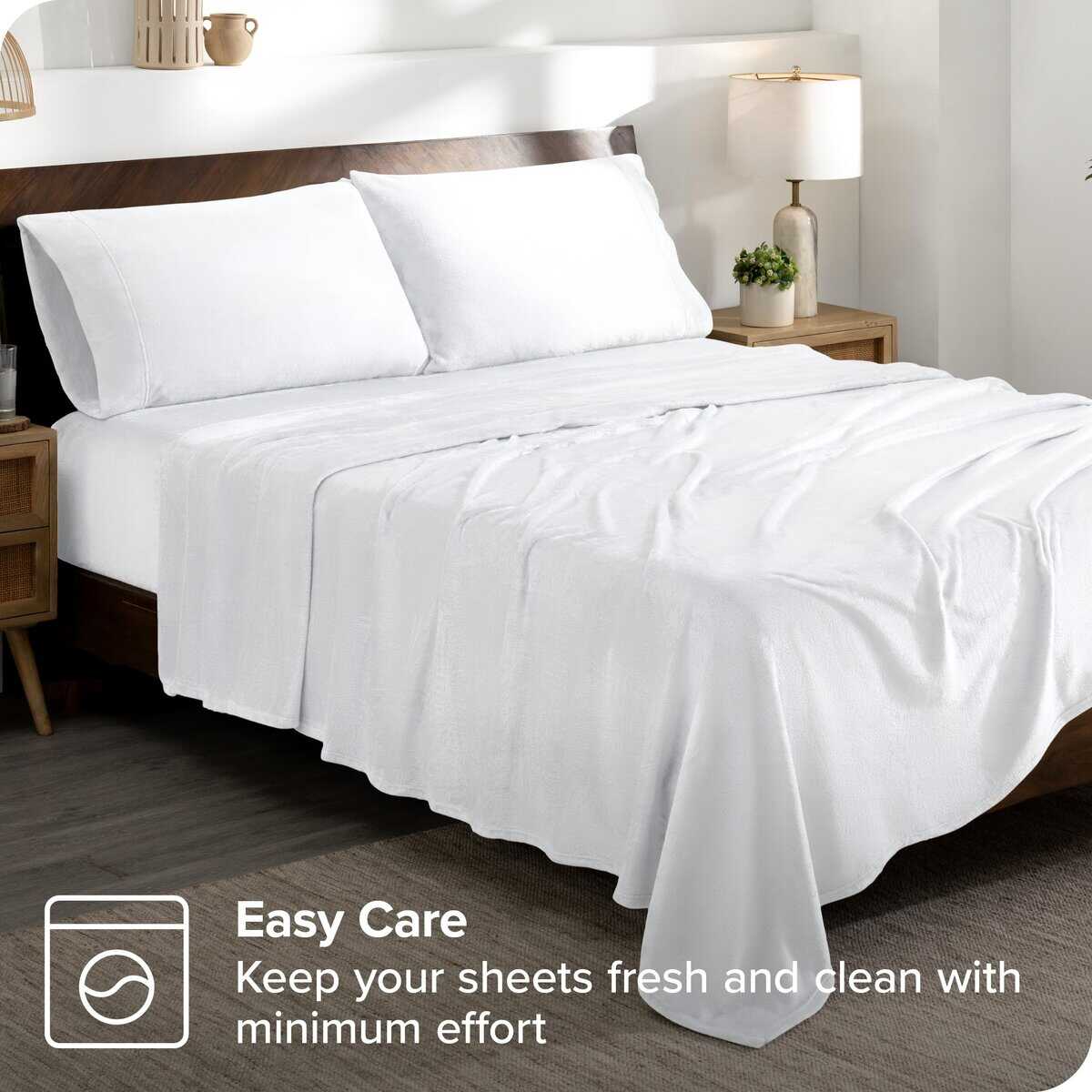 Juego de sábanas Microplush Fleece de Bare Home, Deluxe - Imagen 6