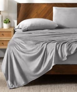 Juego de sábanas de felpa Microplush Bare Home, deluxe de