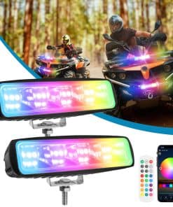 Xyuee 6 pulgadas RGB Led Pods Light para camiones, 60W