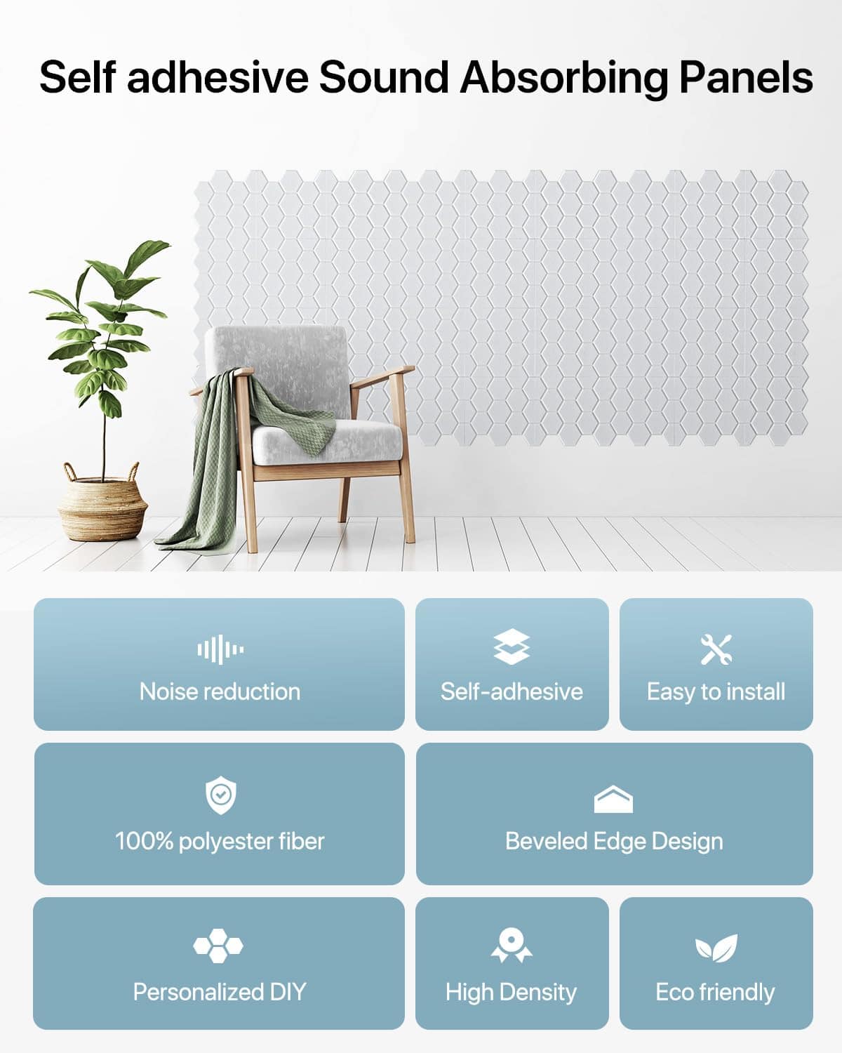 Paneles Acústicos Soundbay, Paquete de 18 Paneles de Espuma - Imagen 3