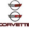 Juego de 3 piezas 1984-1990 Corvette C4 Letras delanteras y
