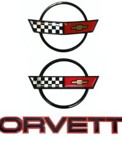 Juego de 3 piezas 1984-1990 Corvette C4 Letras delanteras y