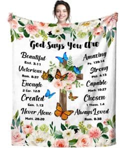 Cobijas de Oración Cristiana Inspiradoras para Mujeres,