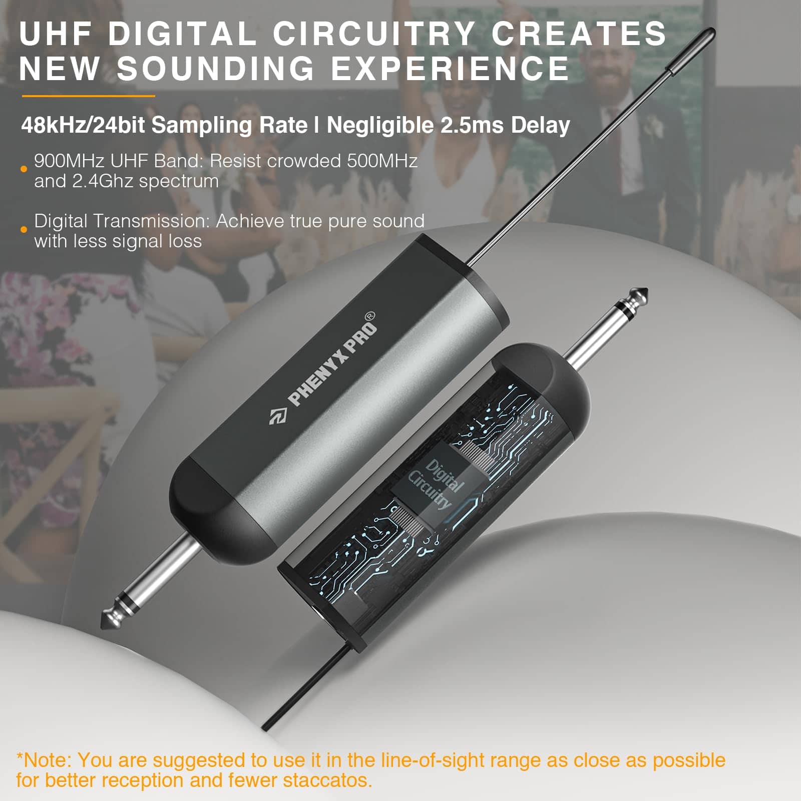 Sistema de micrófono inalámbrico doble Phenyx Pro, con - Imagen 3