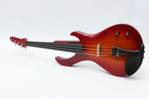 Violín Eléctrico WUQIMUSC 4/4 con Cuerpo de Madera Maciza y - Imagen 4