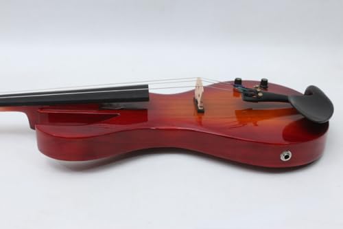 Violín Eléctrico WUQIMUSC 4/4 con Cuerpo de Madera Maciza y - Imagen 10