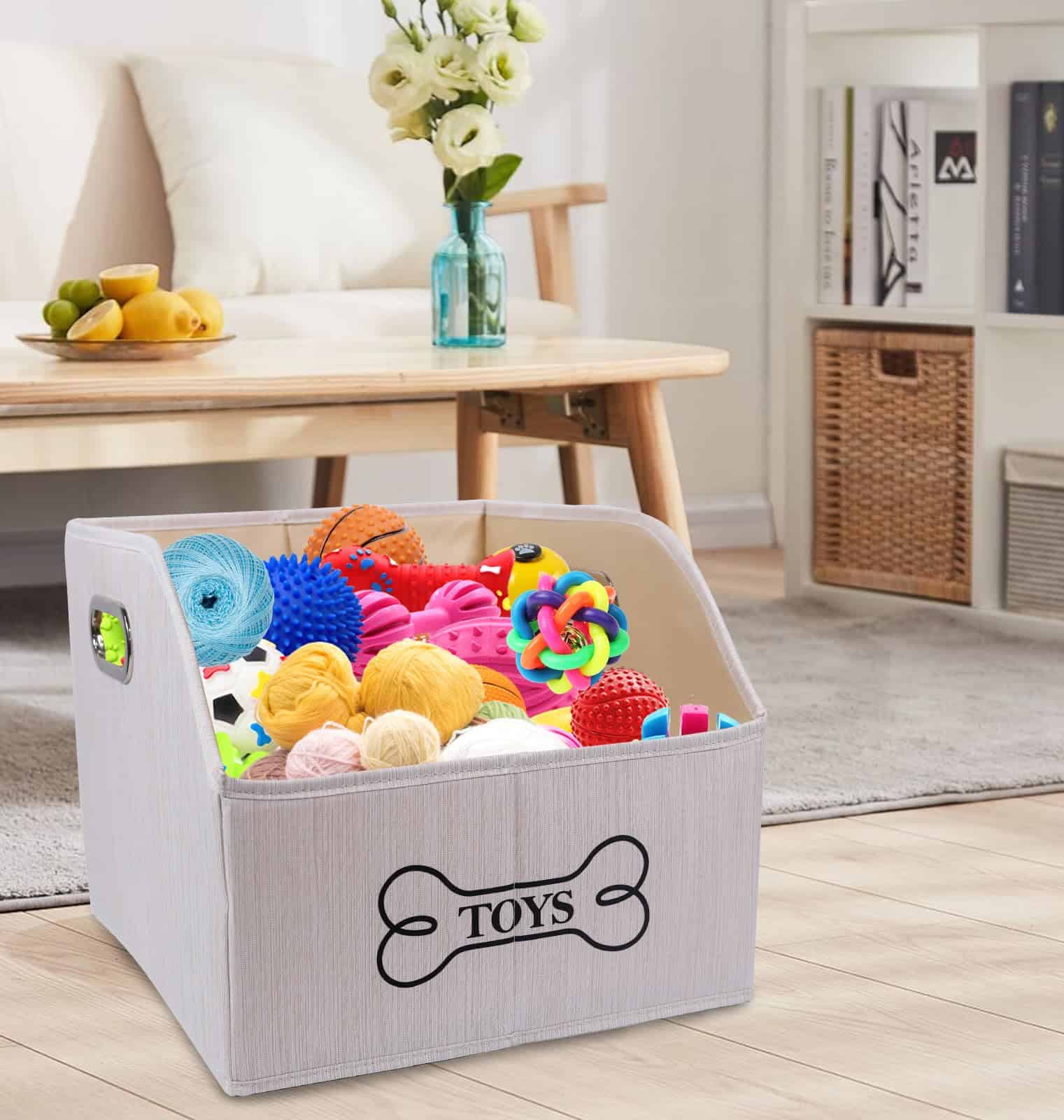 Cesto de Juguetes Plegable para Perros - Caja de Juguetes - Imagen 7