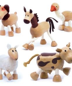 Juguetes de Animales de Madera para Niños Pequeños,