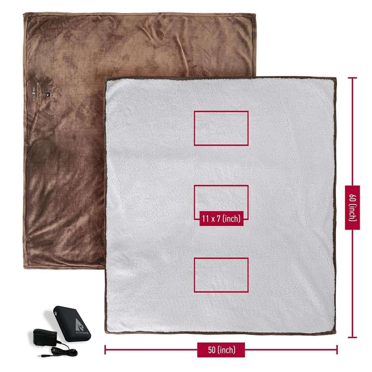 Manta eléctrica con calefacción por batería ActionHeat 7V - - Imagen 6