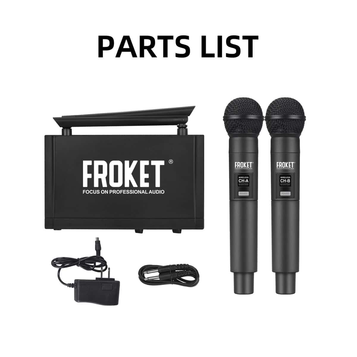 Sistema de Micrófono Inalámbrico Froket Audio con Dos - Imagen 10