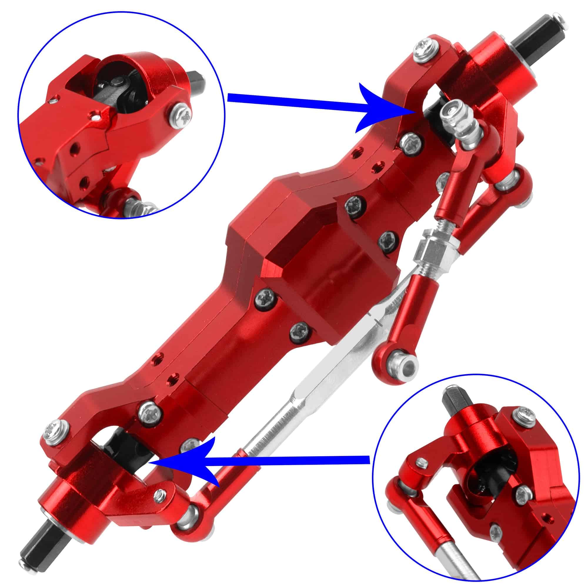 Vgoohobby Eje del Portal de Metal Frontal Trasero de - Imagen 5