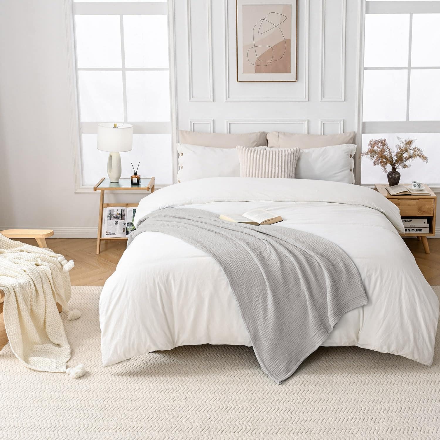 Manta de muselina Esterra tamaño king suave y acogedora en - Imagen 9