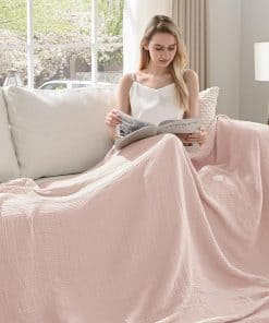 Manta de Muselina Esterra Tamaño King Suave Cálida Ligera