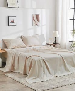 Set de sábanas 100% algodón orgánico GOTS certificado por