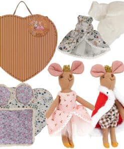 Ratón en una Caja de Fósforos Rey y Reina Ratones en un