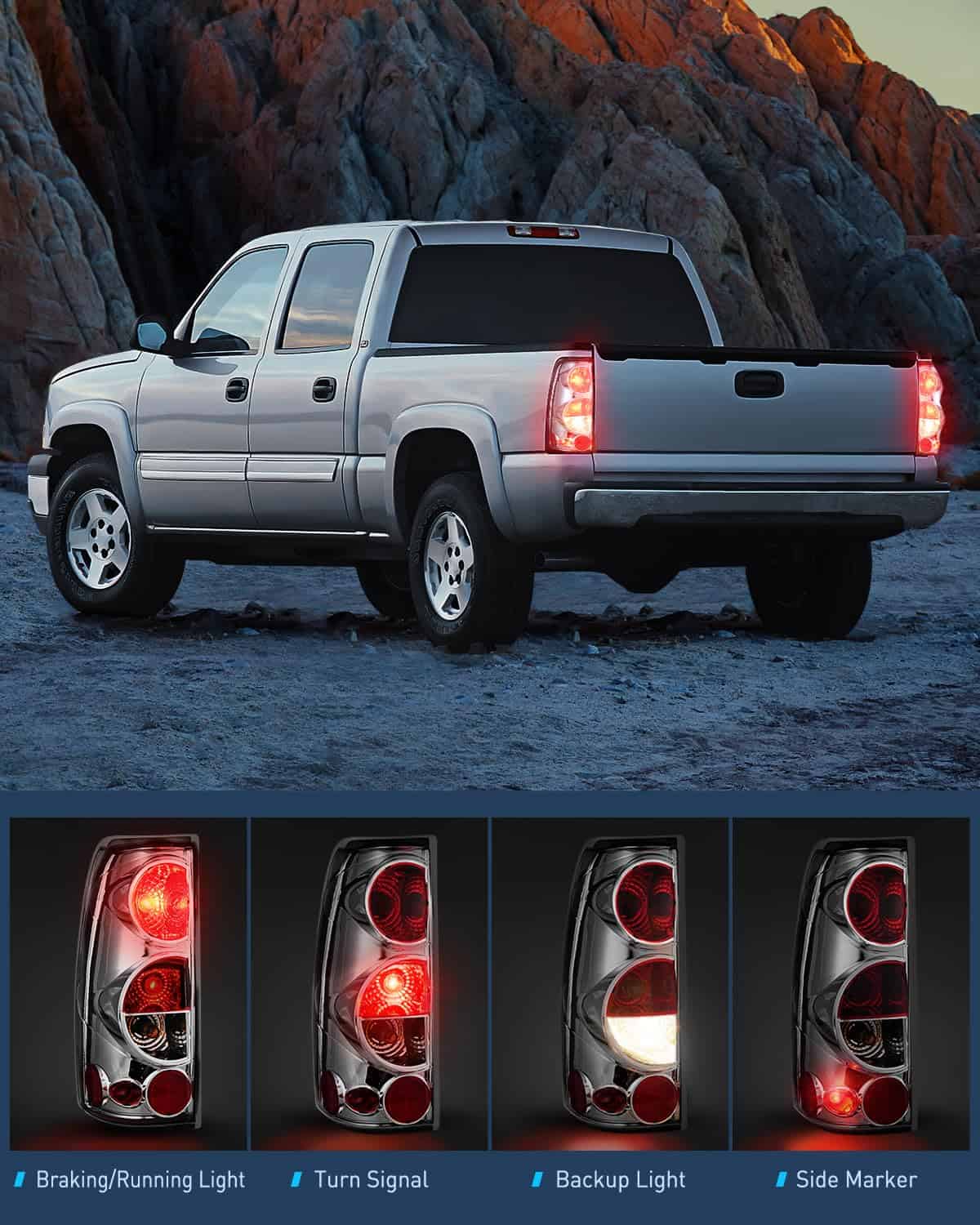Ensamblaje de luz trasera Nilight Compatible con Chevy - Imagen 4
