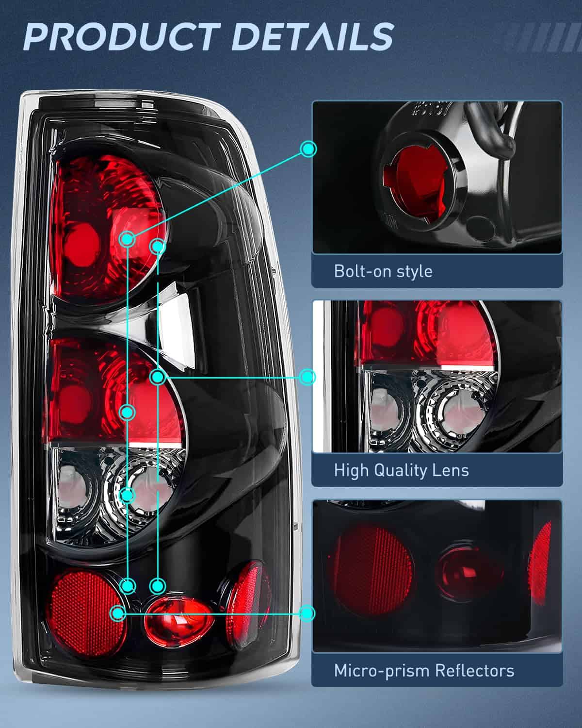 Ensamblaje de luz trasera Nilight compatible con Chevy - Imagen 7