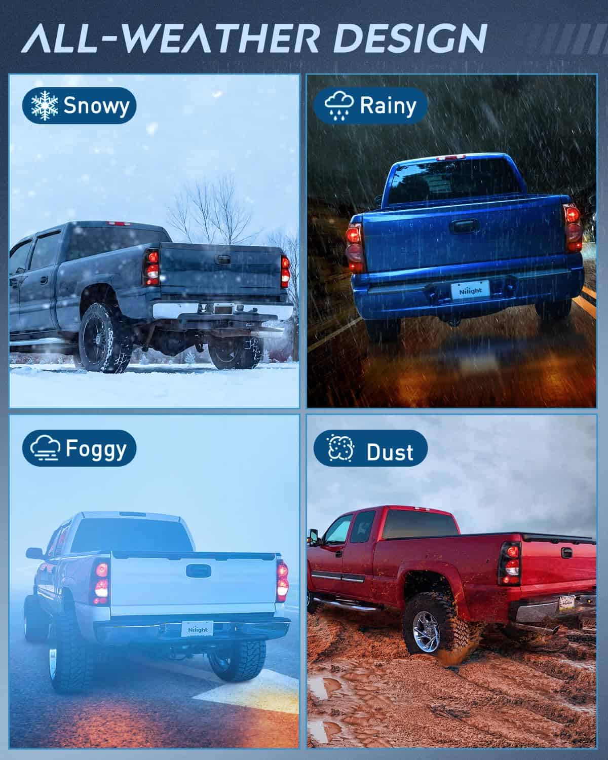 Ensamblaje de luz trasera Nilight compatible con Chevy - Imagen 8