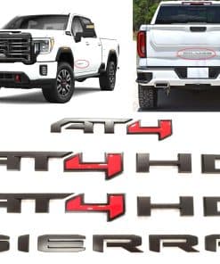 6 Piezas Kits Insignia Trasera de la Puerta Sierra HD para