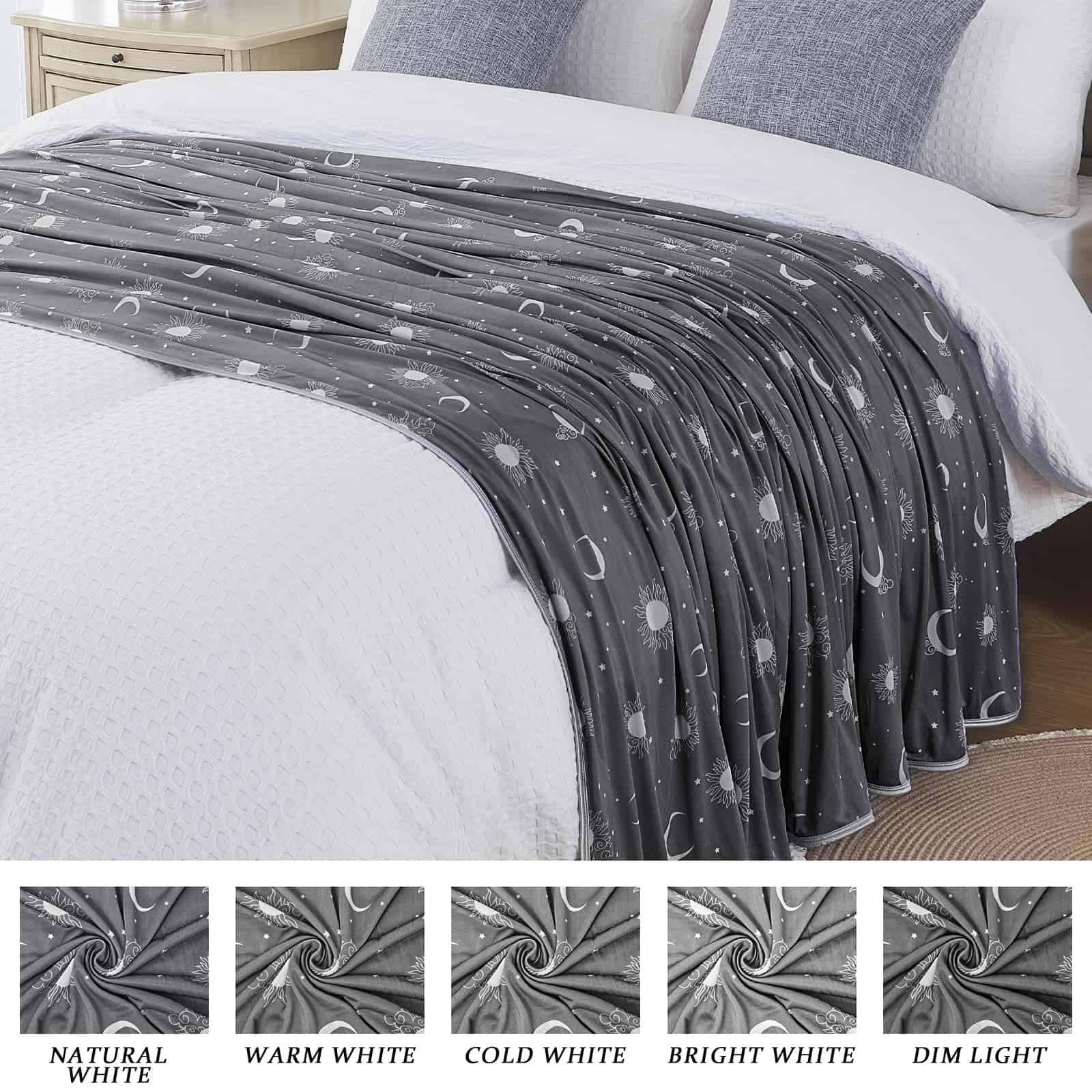 Manta de enfriamiento Queen Size (90"x90") -Gris oscuro - Imagen 7