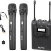 Sistema de micrófono inalámbrico UHF Movo WMIC80 con 2