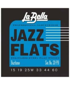 Cuerdas de Guitarra Eléctrica La Bella 20P-B Jazz Flats