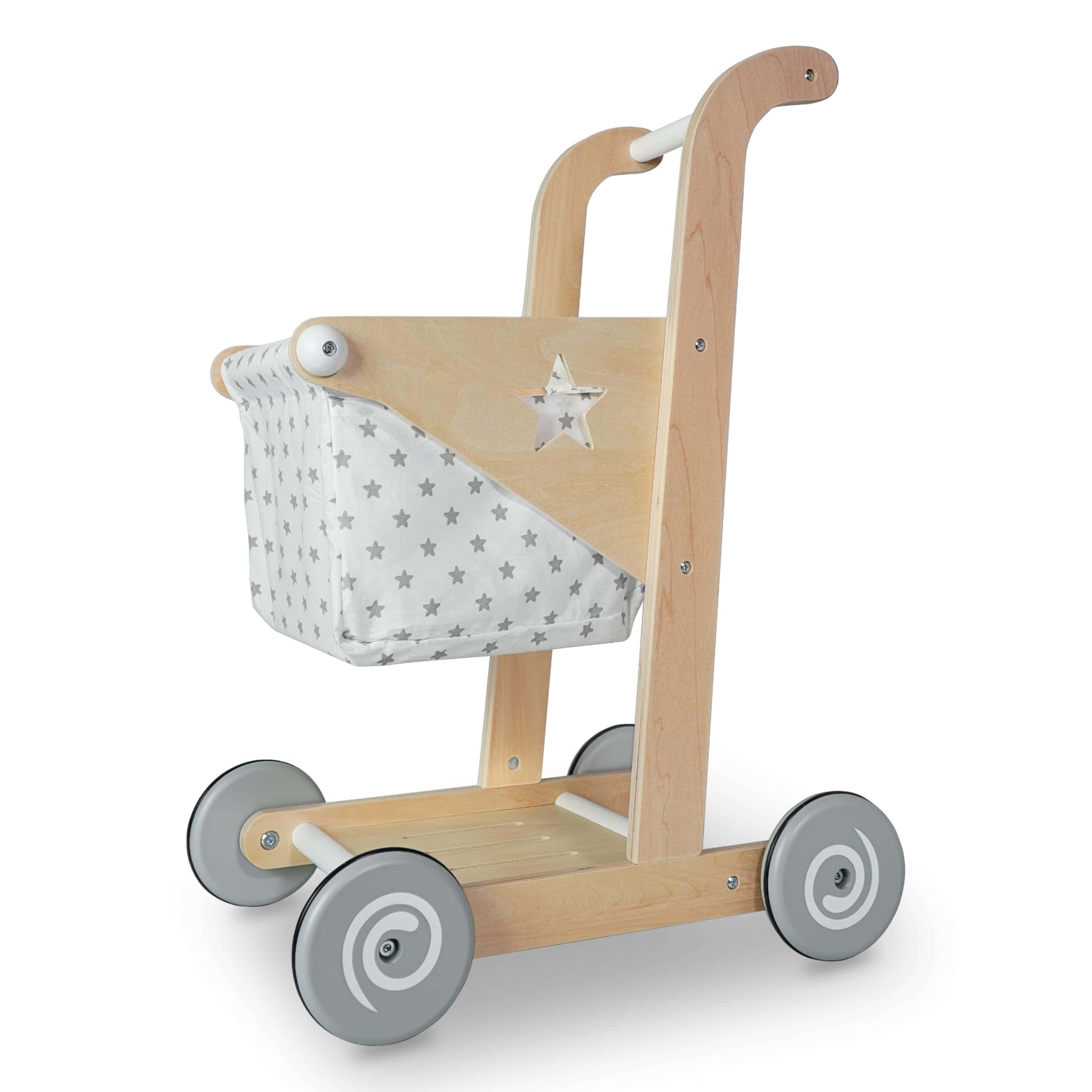 Carrito de Compras y Cochecito de Muñecas de madera 2 en 1 - Imagen 3