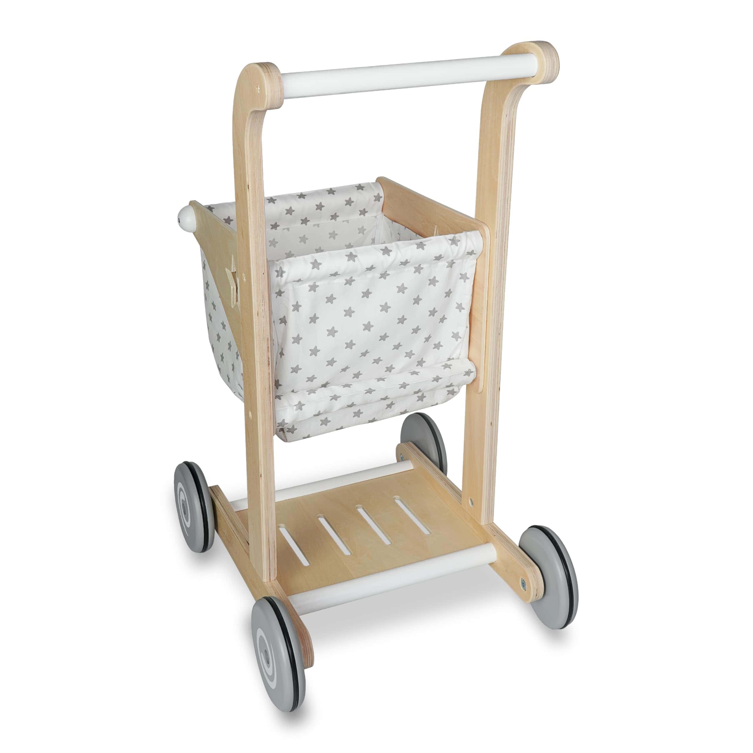 Carrito de Compras y Cochecito de Muñecas de madera 2 en 1 - Imagen 4