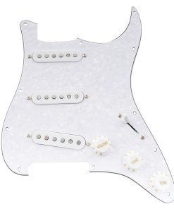 Pickguard precableado Musiclily Pro SE Guitar ST SSS blanco