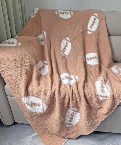 Manta de Fútbol Acogedora con Diseño de Rugby Perfecta para