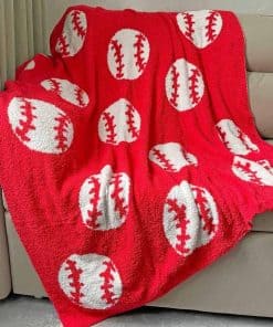 Manta de béisbol acogedora perfecta para adultos, ligera