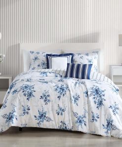 Set de Edredón de 5 Piezas Bebejan Blue Art 100% Algodón,