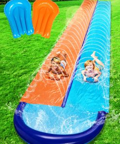 Sloosh 32.5ft Doble Tobogán Acuático, Resbaladilla de
