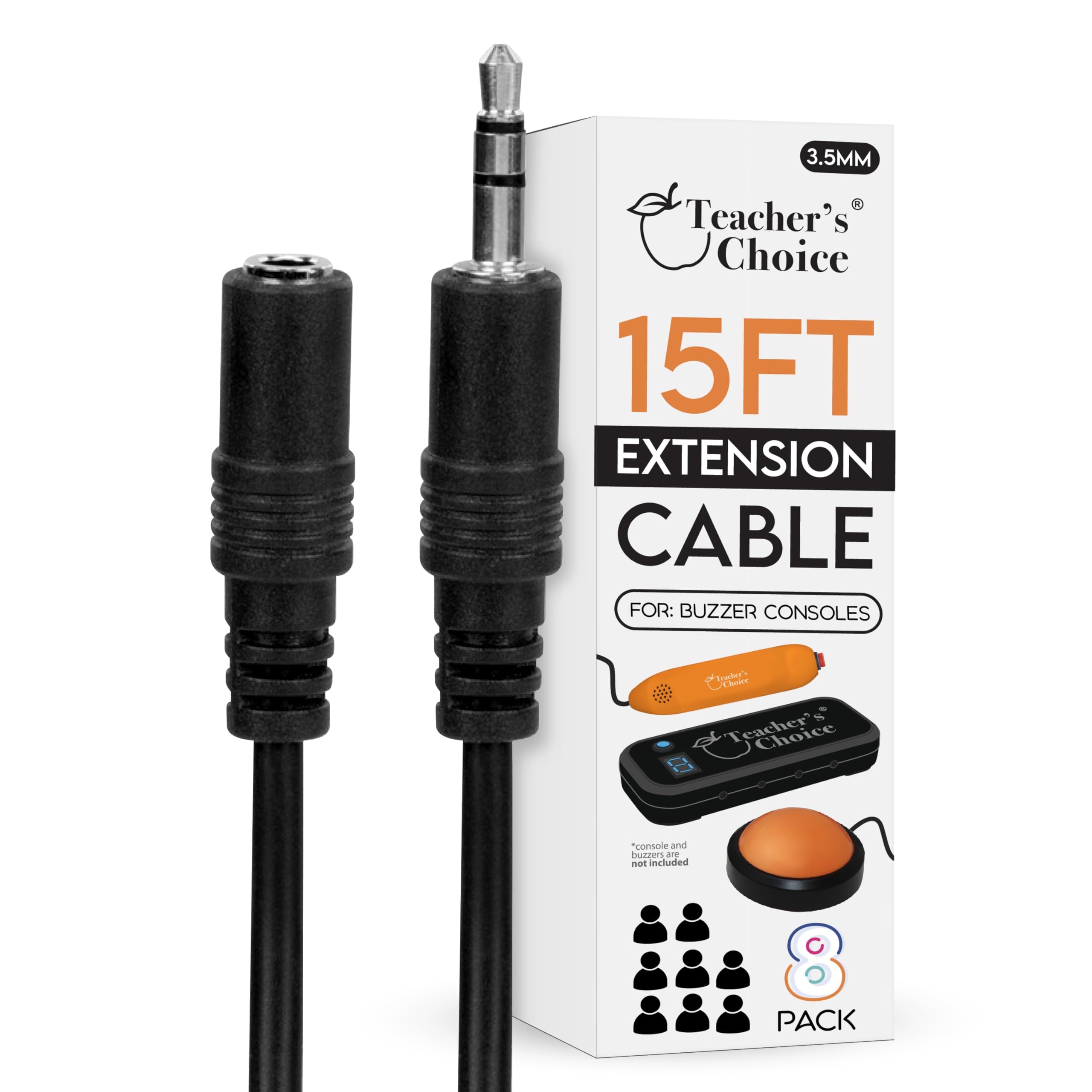 Cables de extensión de 15 pies para sistema de zumbadores - Imagen 10