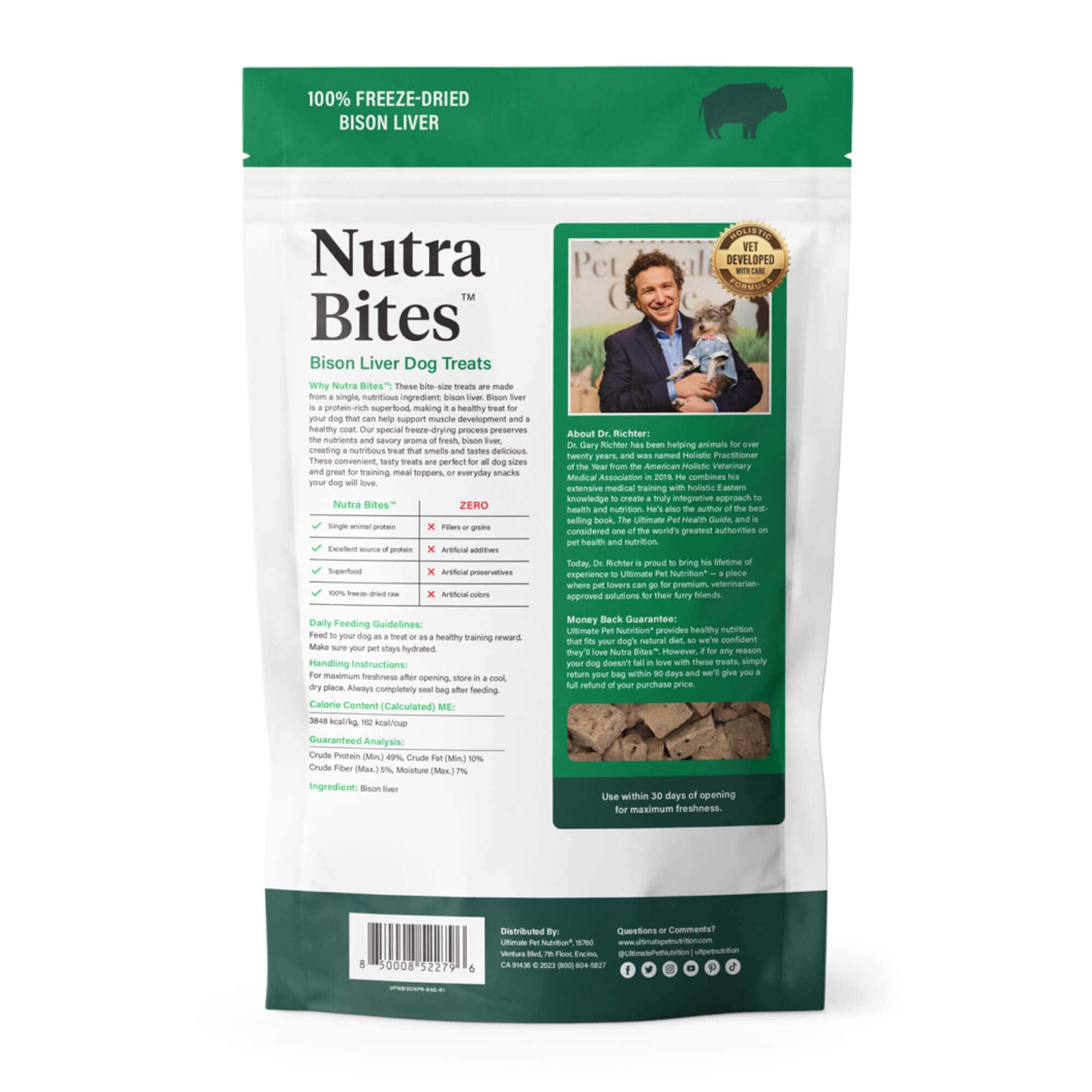 ULTIMATE PET NUTRITION Nutra Bites Freeze Dried Raw Single - Imagen 3