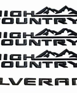 Kit 4X Emblema de High Country para Silverado 2019-2024