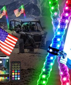 Beatto 5FT 2PCS Luces de Látigo LED con Luz Diurna, Luces