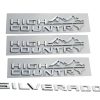 Kit 4X Emblema High Country 2019-2024 Silverado Logo de