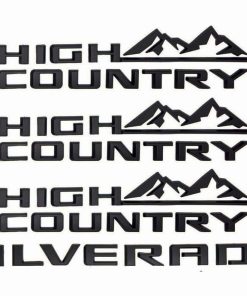 Kit 4X Emblema High Country 2019-2024 Silverado Letra Logo