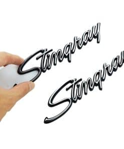 2X Emblemas de Rayo Frontal Molduras de Guardabarros Letras