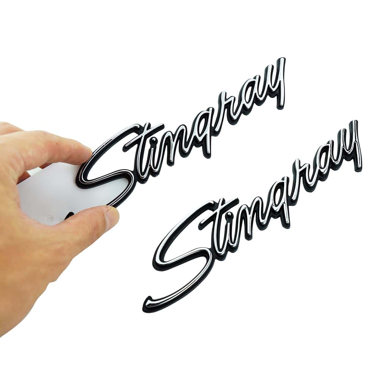 2X Emblemas de Rayo Frontal Molduras de Guardabarros Letras