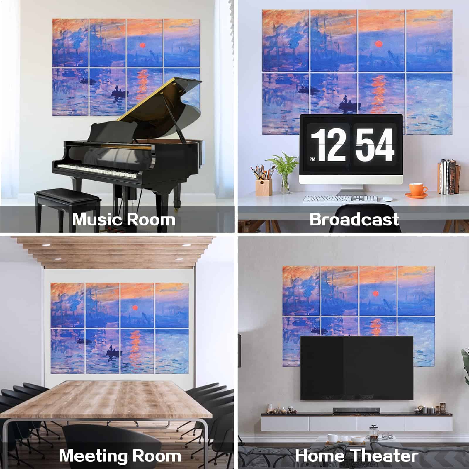 Paneles Acústicos Tutmyrea Art Soundproof Wall, 48X32 - Imagen 6